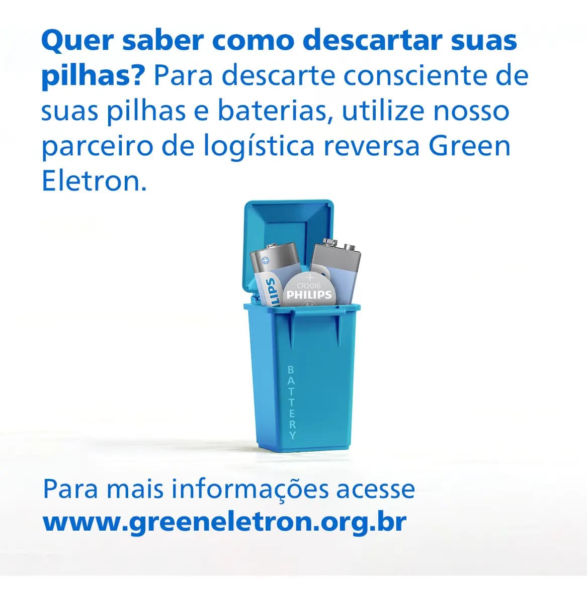 05 Baterias Pilha CR2032 3V Philips CR2032P5B/59 Moeda 1 Cartela — imagem 5