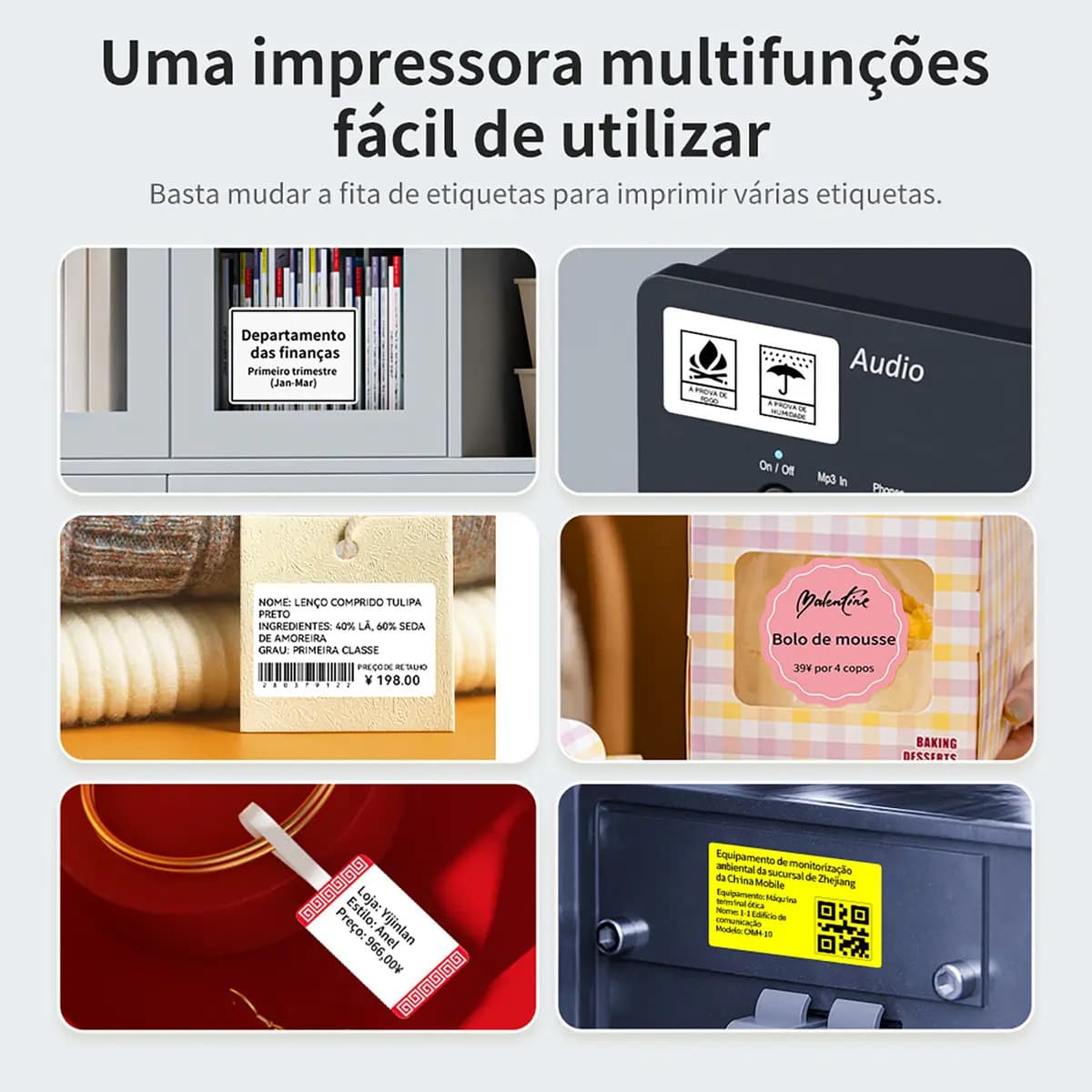 Impressora Térmica de Etiquetas Bluetooth Niimbot B1 Space Blue — imagem 5