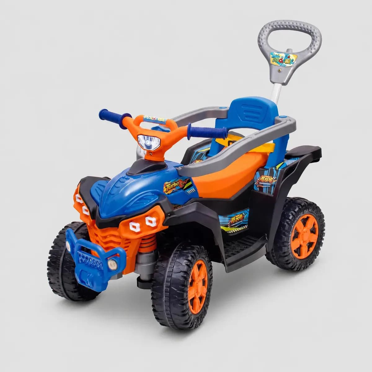 Carrinho De Passeio Wheels Quadriciclo Infantil Andador Empurrador Maral Baby Quad Laranja — imagem 3