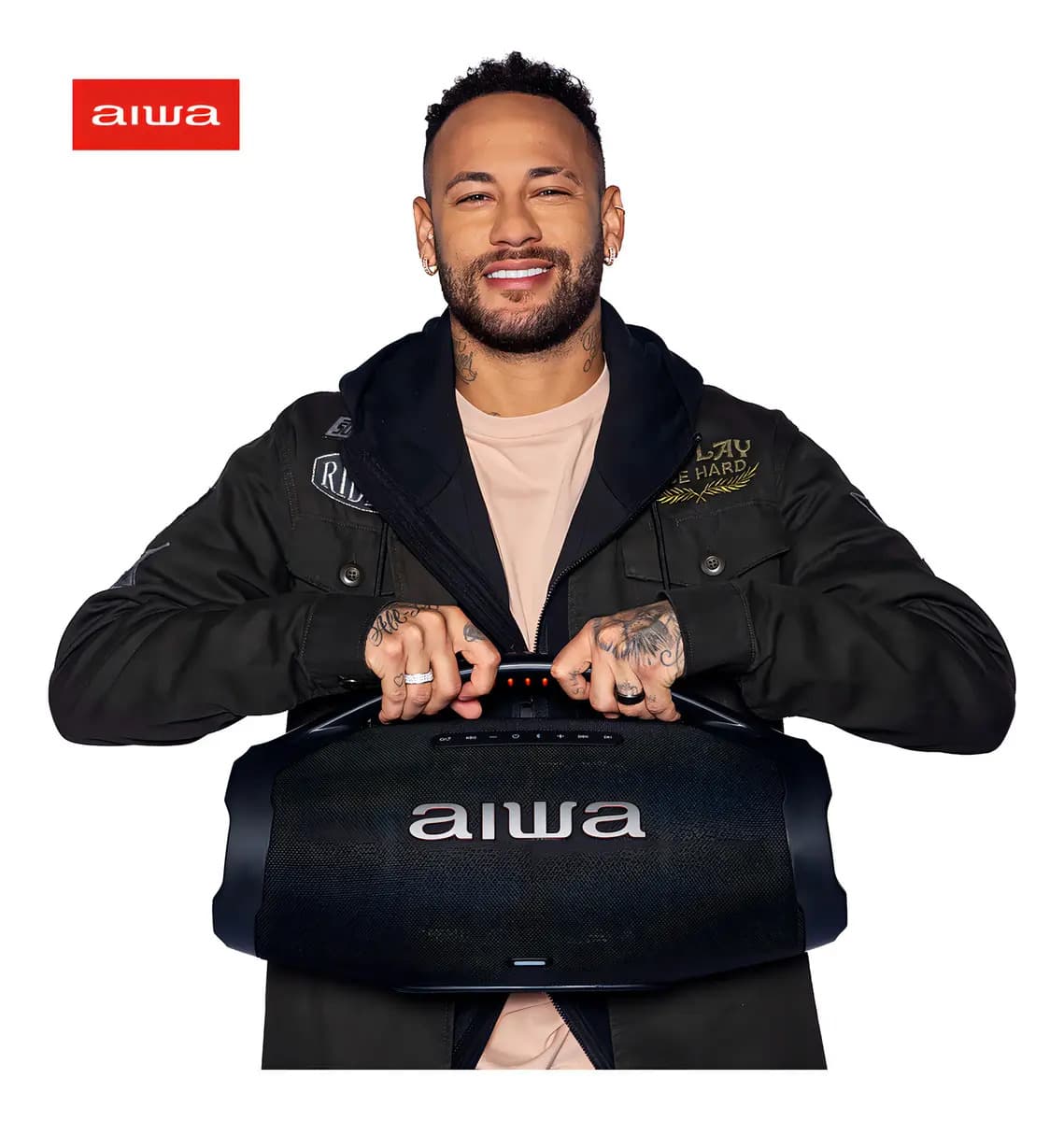 Caixa De Som Boombox Aiwa AWS-BBS-01-B 200w IP66 30hs De Bateria — imagem 3