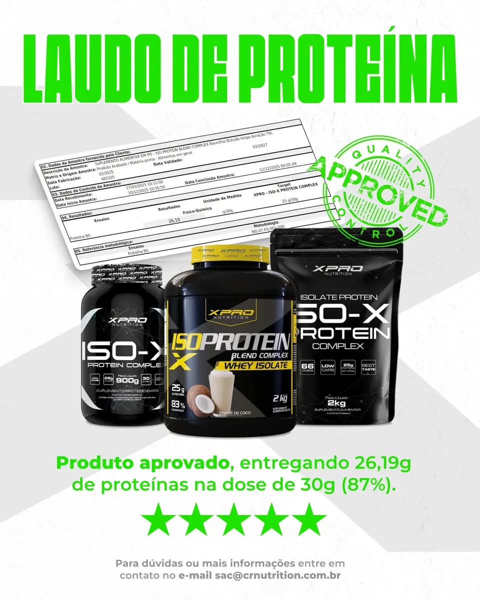 Whey protein XPro Nutrition Iso Blend Complex em pó sabor Baunilha x 2kg — imagem 6