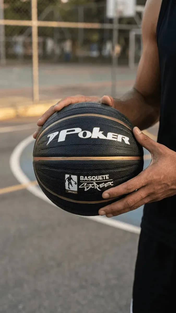 Bola De Basquete Poker Street N°7 Pt/dou — imagem 2