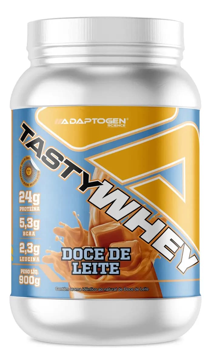 Proteína Adaptogen Science Tasty Whey Gourmet em pó sabor Doce de leite x 900g — imagem 2