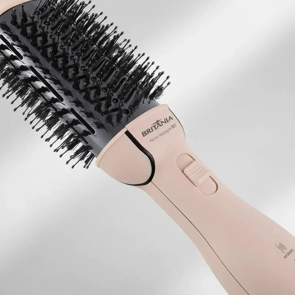 Escova Secadora 4 Em 1 Britânia Bec07r Cerâmica 1300w Bivolt Rosa — imagem 2