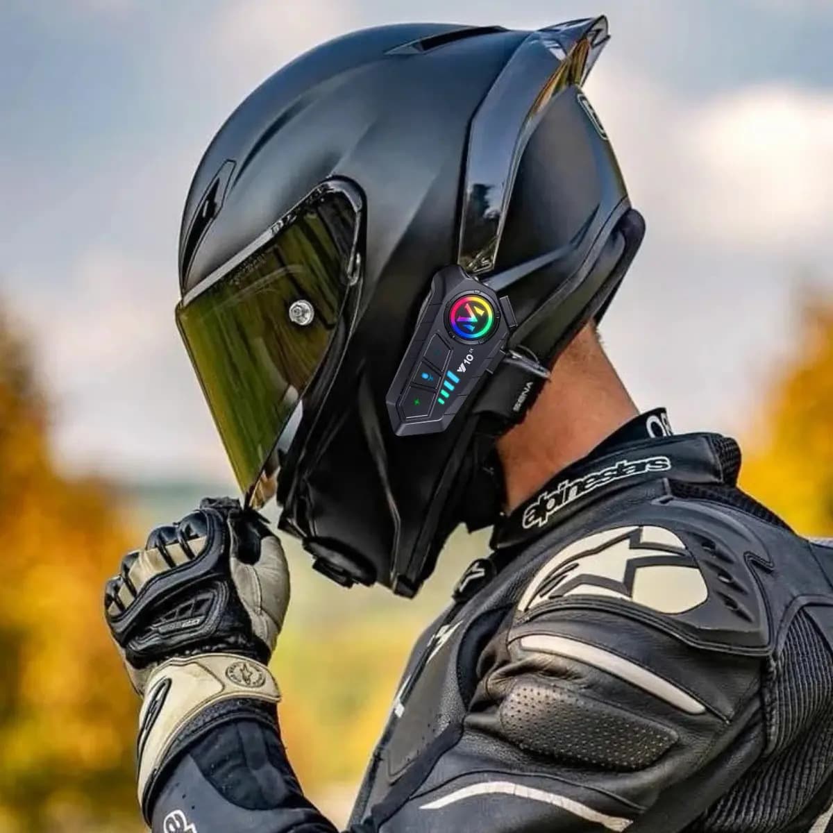 Fone Bluetooth Capacete Moto NeoXtek V10 Resistência Água IPX6 — imagem 4