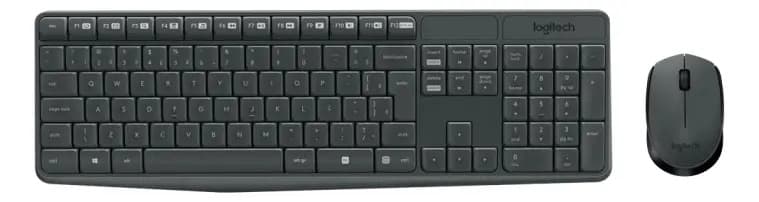Logitech Mk235 ABNT2 Português Teclado E Mouse Grafite Preto — imagem 2