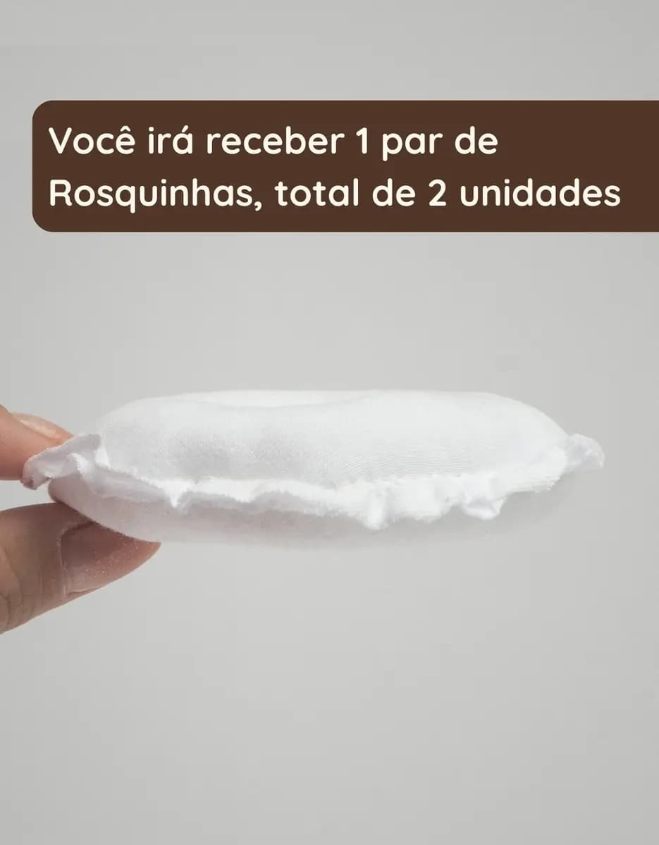 Absorvente de Seios Rosquinha Amamentação Off White — imagem 3