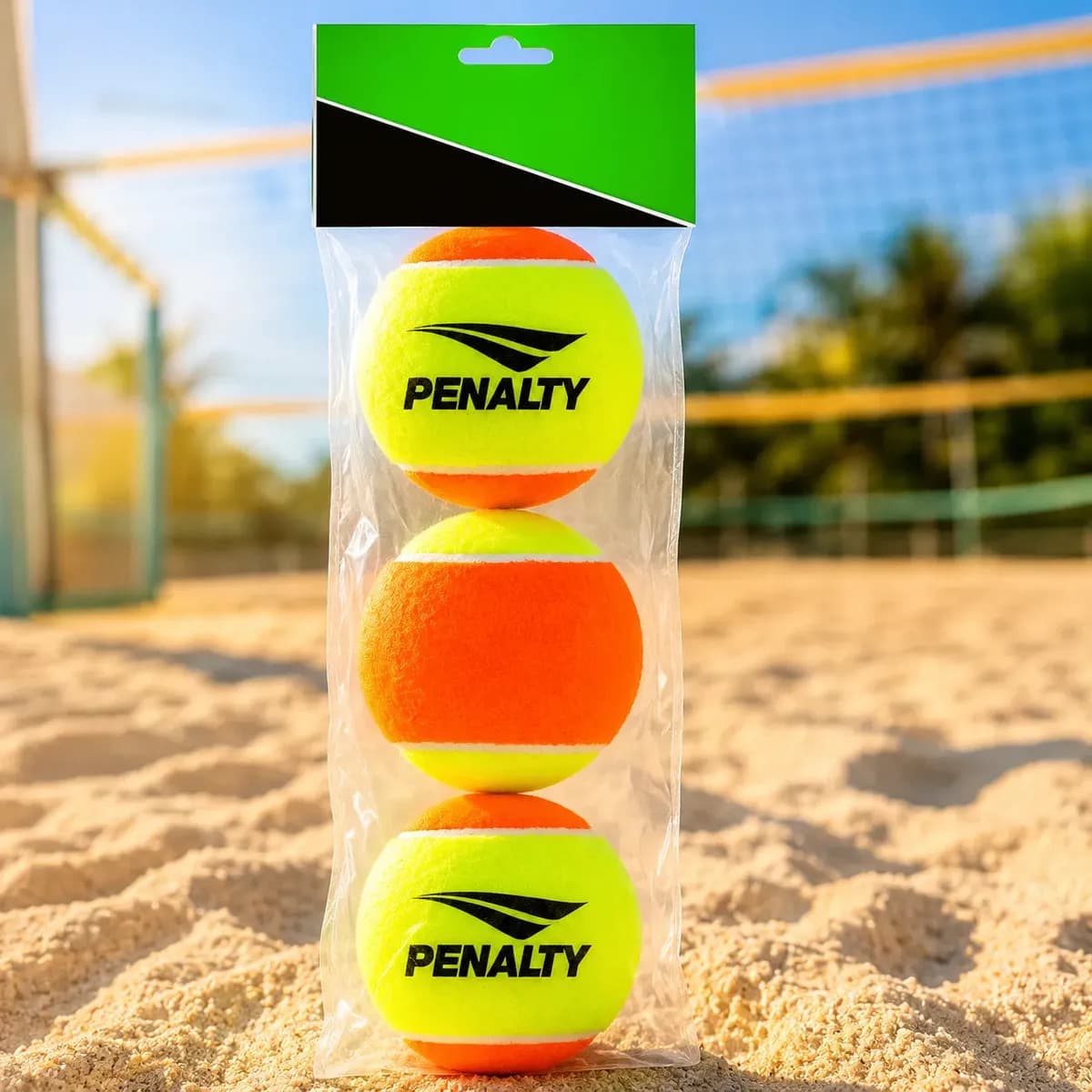 Kit 3 Bolas De Beach Tennis - Penalty Bolinhas Stage 2 Areia — imagem 3