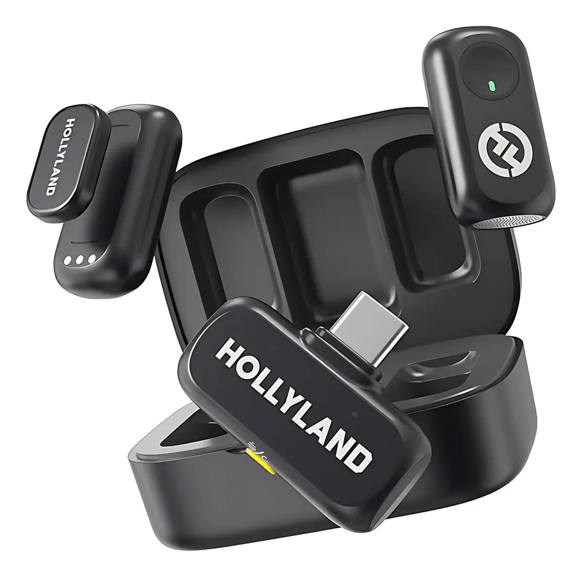 Microfone Hollyland Lark A1 Duo Usb-c cor Preto — imagem 2