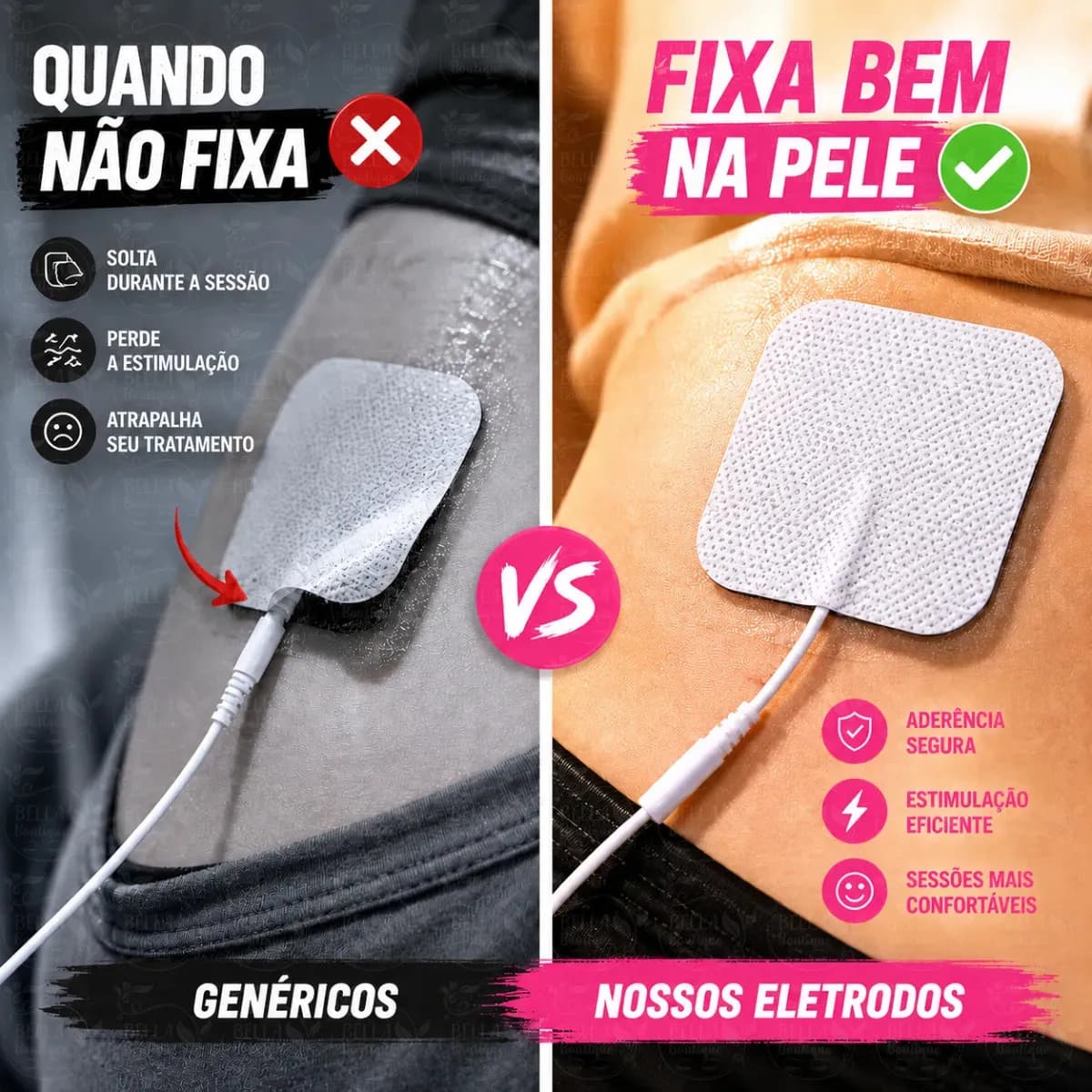 Adesivo Eletrodo Tens - 5x5 - Kit Com 10 Unidades - Cor Branco — imagem 2