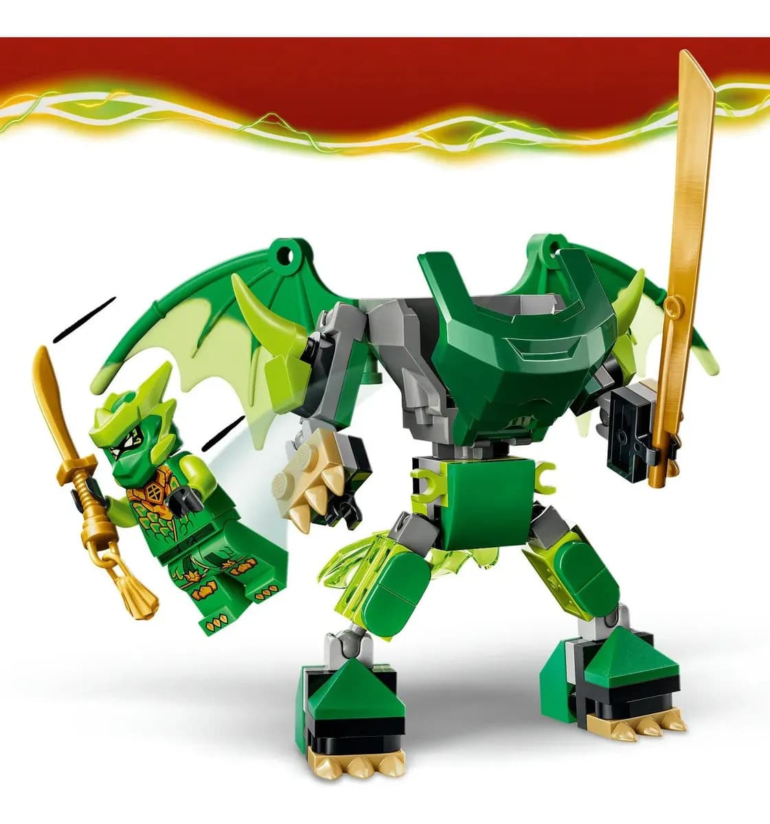 LEGO Ninjago - Pack de Batalha do Robô Dragão do Lloyd - 81 Peças - 71862 — imagem 6