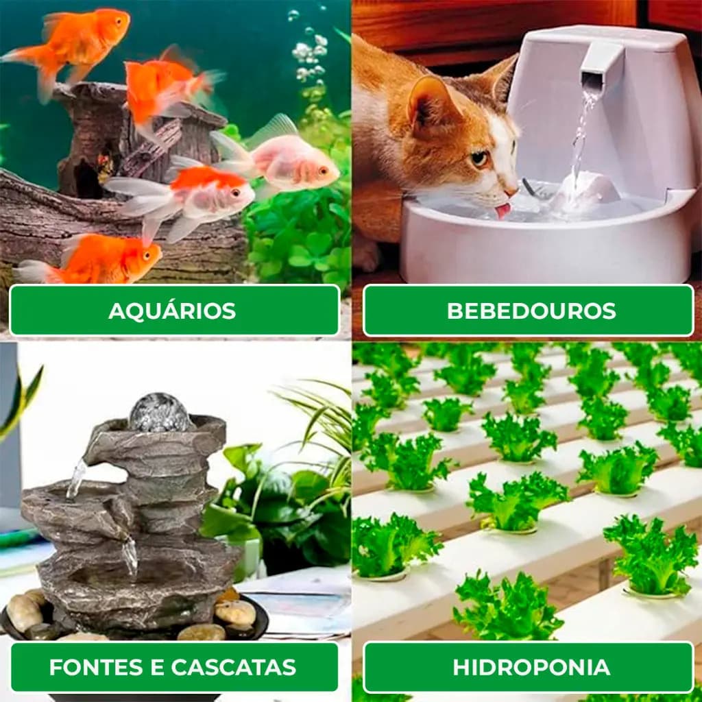 Bomba Motor Para Fonte Água Aquário Napi — imagem 2