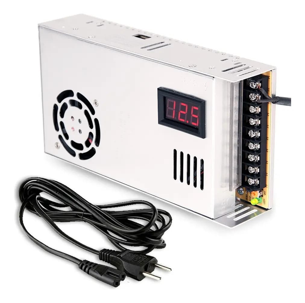 Fonte Chaveada 12v 90a 1200w Bivolt Estabilizada Som Automotivo Led Cftv Impressora 3d Lumiville
