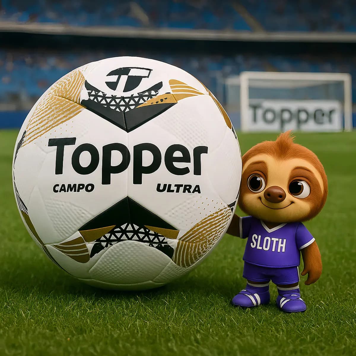 Bola De Futebol De Campo Topper Ultra Dupla Colagem Cor Dourado — imagem 2