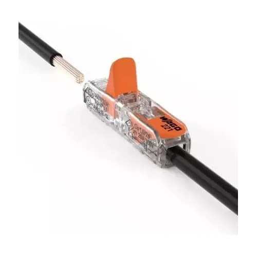 Kit 10 Peças Conexão Automática Wago 2 Fios Modelo 221-2411 — imagem 2
