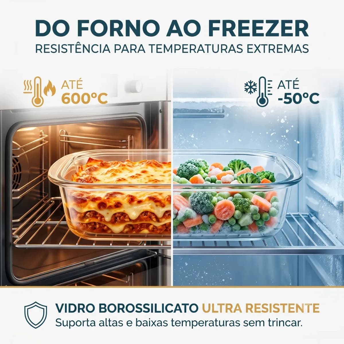 Kit 10 Pote De Vidro Marmita Hermético 640ml Freezer Fitness Vitrex — imagem 3