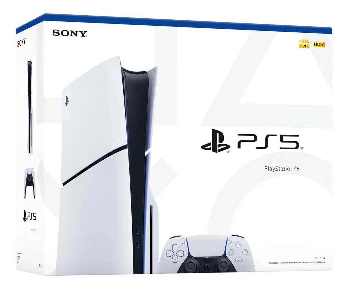 Console Sony Playstation 5 Edição Slim Disk 1tb Branco — imagem 3