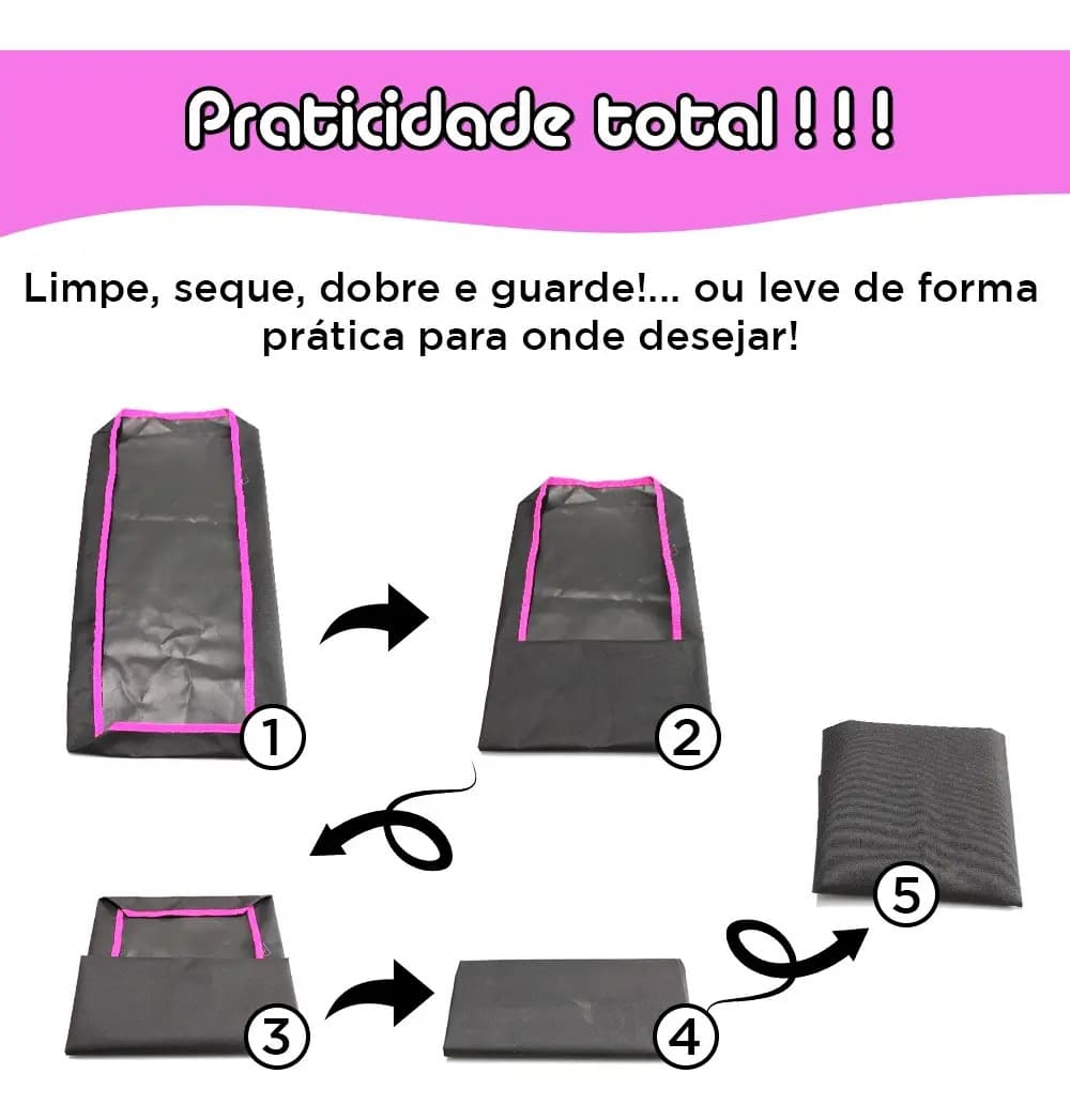 Bandeja Higiênica Cercado Porquinho Índia 30x60 Impermeável Cor Rosa — imagem 5