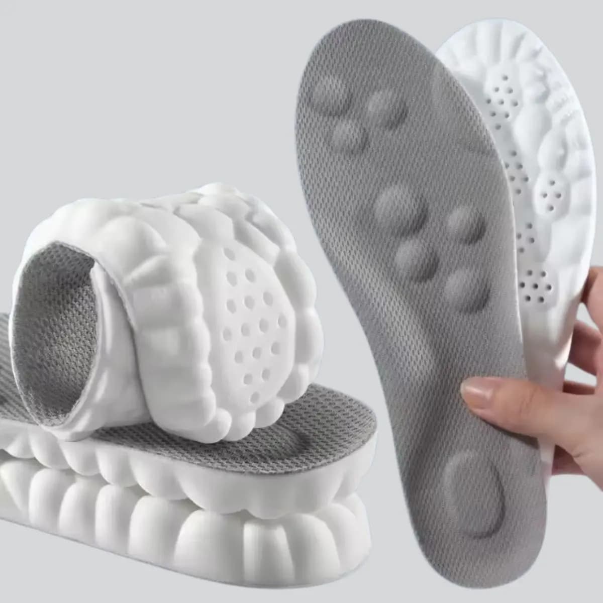 Palmilha Ortopédica em Gel para Fascite Plantar e Esporão, 1 Par, Tamanho 35-40 — imagem 2