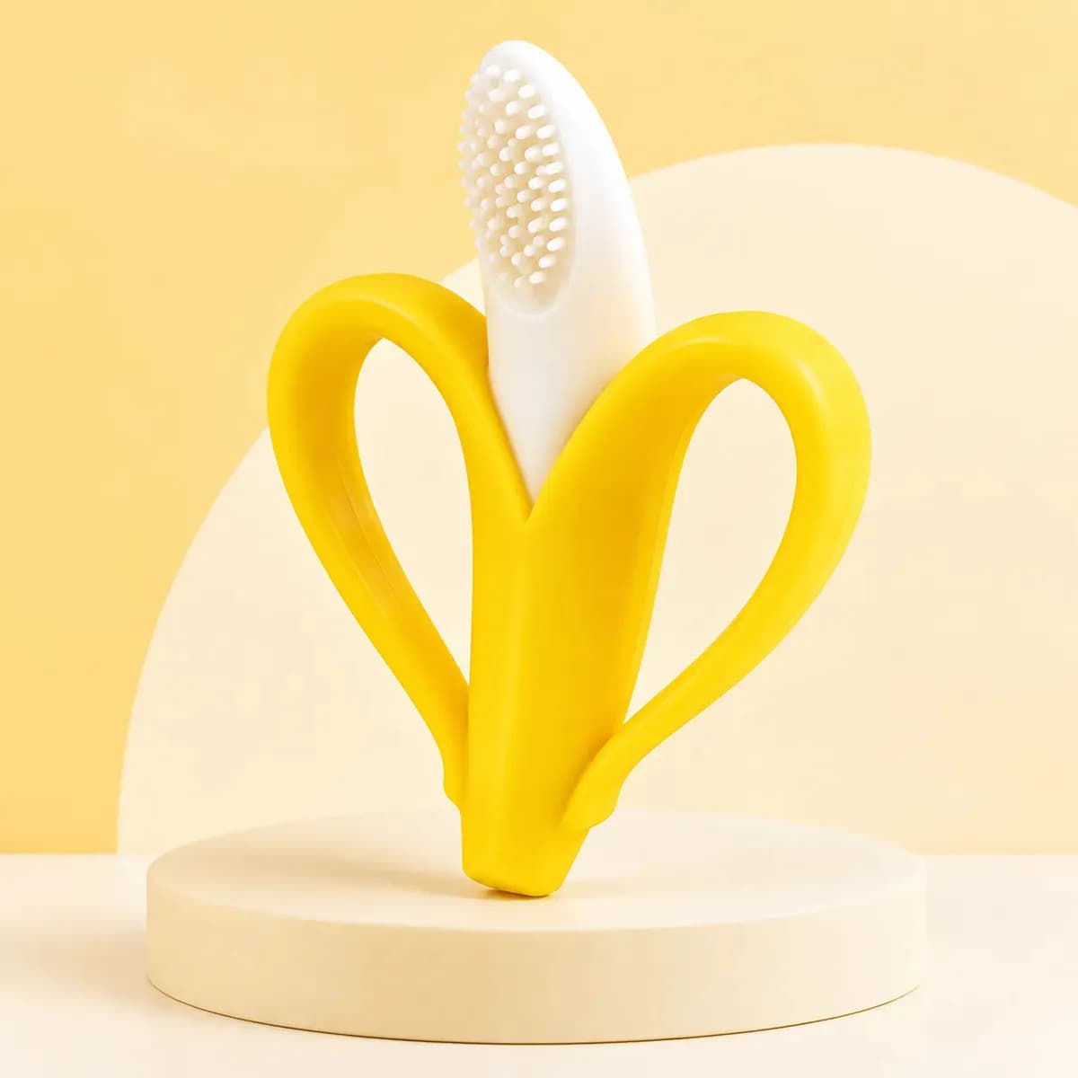 Massageador Mordedor De Gengiva Banana Bebê Buba Cor Amarelo — imagem 2
