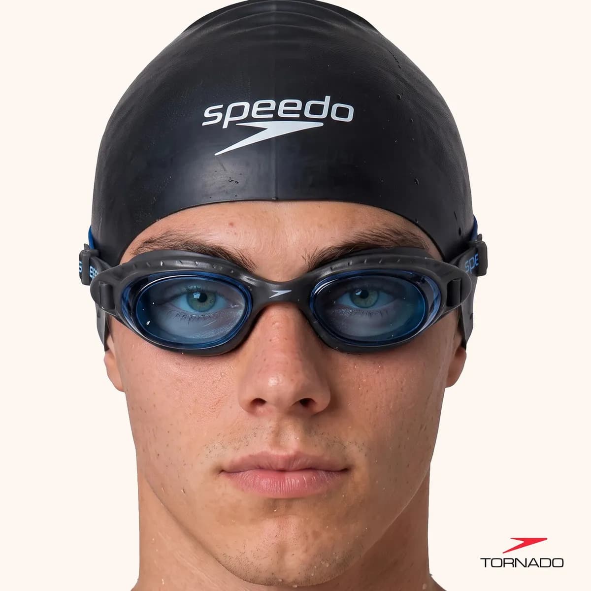 Óculos De Natação Speedo Tornado Treinamento Anti-fog Cor Cinza — imagem 5