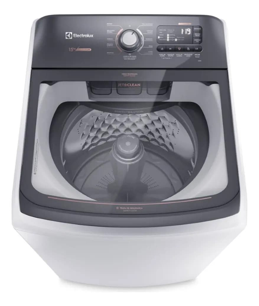 Máquina de Lavar 15kg Electrolux Premium Care com Cesto Inox, Jet&Clean e Time Control LEC15 — imagem 4