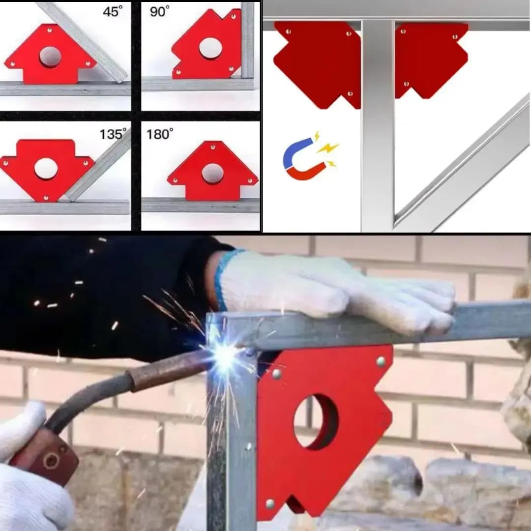 Kit 2 esquadro Magnetico Solda 12kg Soldador Serralheiro MFL — imagem 3