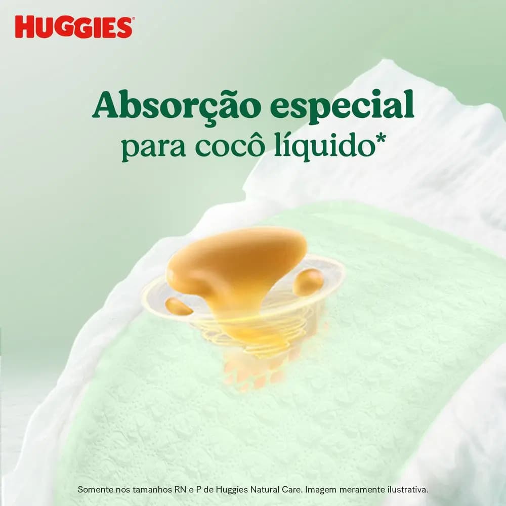 Huggies Fralda Descartável Premium Natural Care RN 34 Unidades — imagem 6
