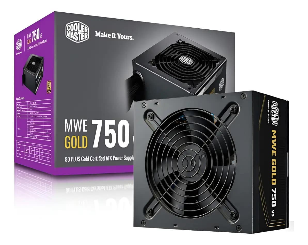 Fonte Cooler Master Mwe 750 V3 750w Atx 3.1 Preto — imagem 2