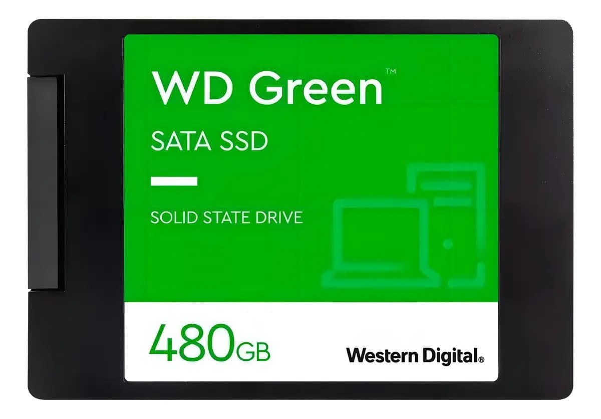 interno Western Digital WD Green WDS480G3G0A 480GB preto p/ computador e notebook