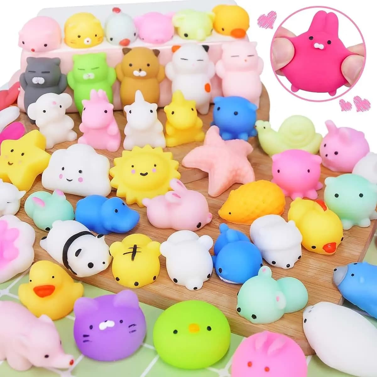 Kit 10 Squishy Mochi Bichinhos Macios De Apertar Antiestresse Brinquedo Sensorial Relaxante Criativo Para Crianças E Adultos Diversão Garantida Tendência Popula — imagem 2