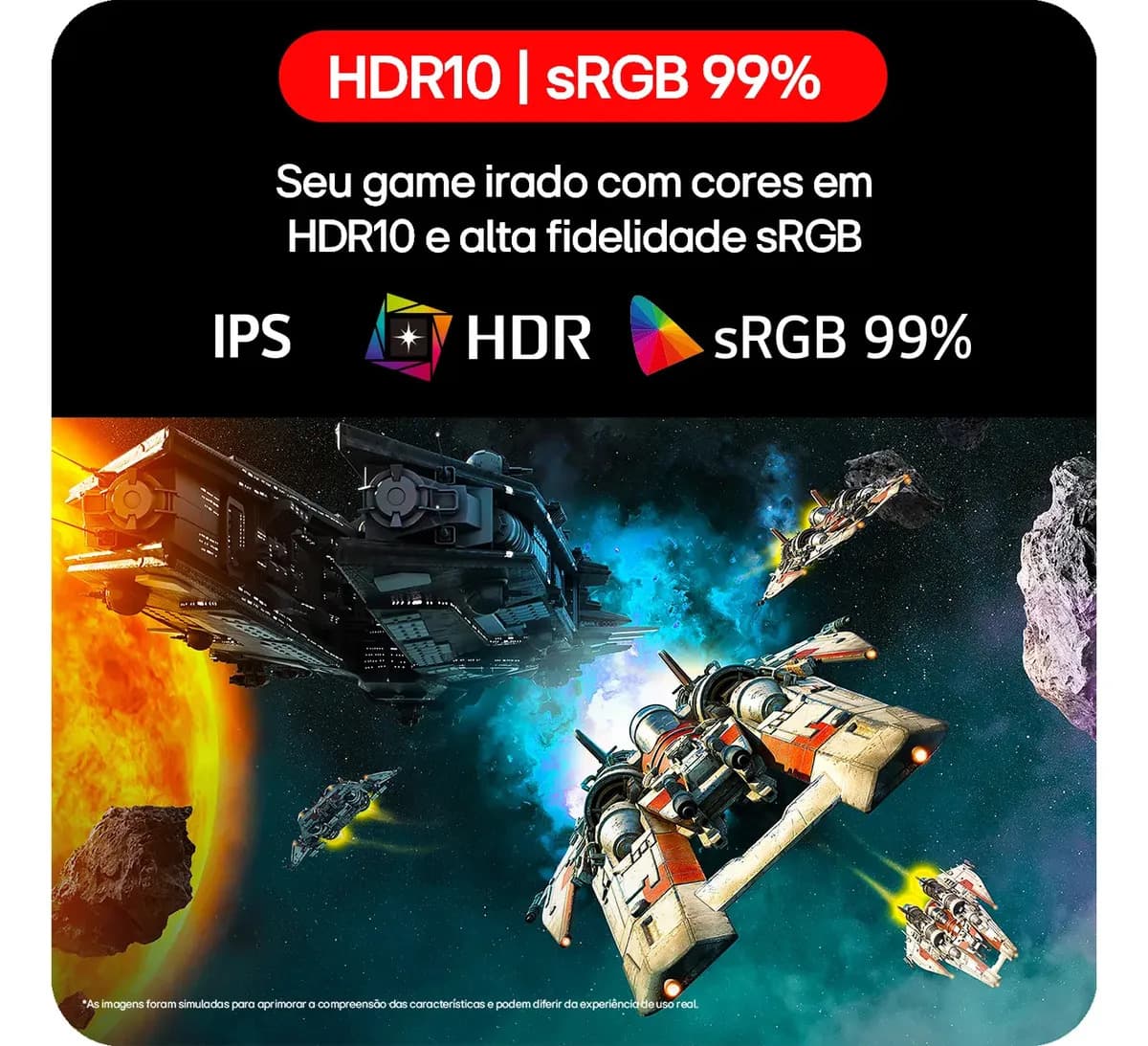 LG UltraGear Monitor Gamer 27" IPS, 144Hz Nativo, 1ms (MBR), Full HD (1920x1080), HDR10, NVIDIA G-SYNC, AMD FreeSync, Preto - 27G411B — imagem 3