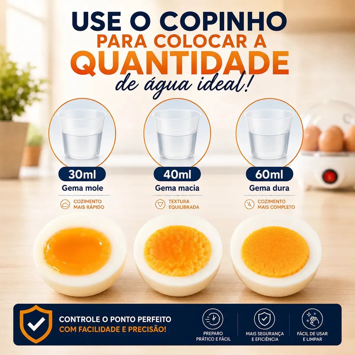 Cozedor De Ovos Automático Panela A Vapor Elétrica Legumes Elétrica Portátil Prático Rápido 7 Ovos Em 5min Micgeek — imagem 3