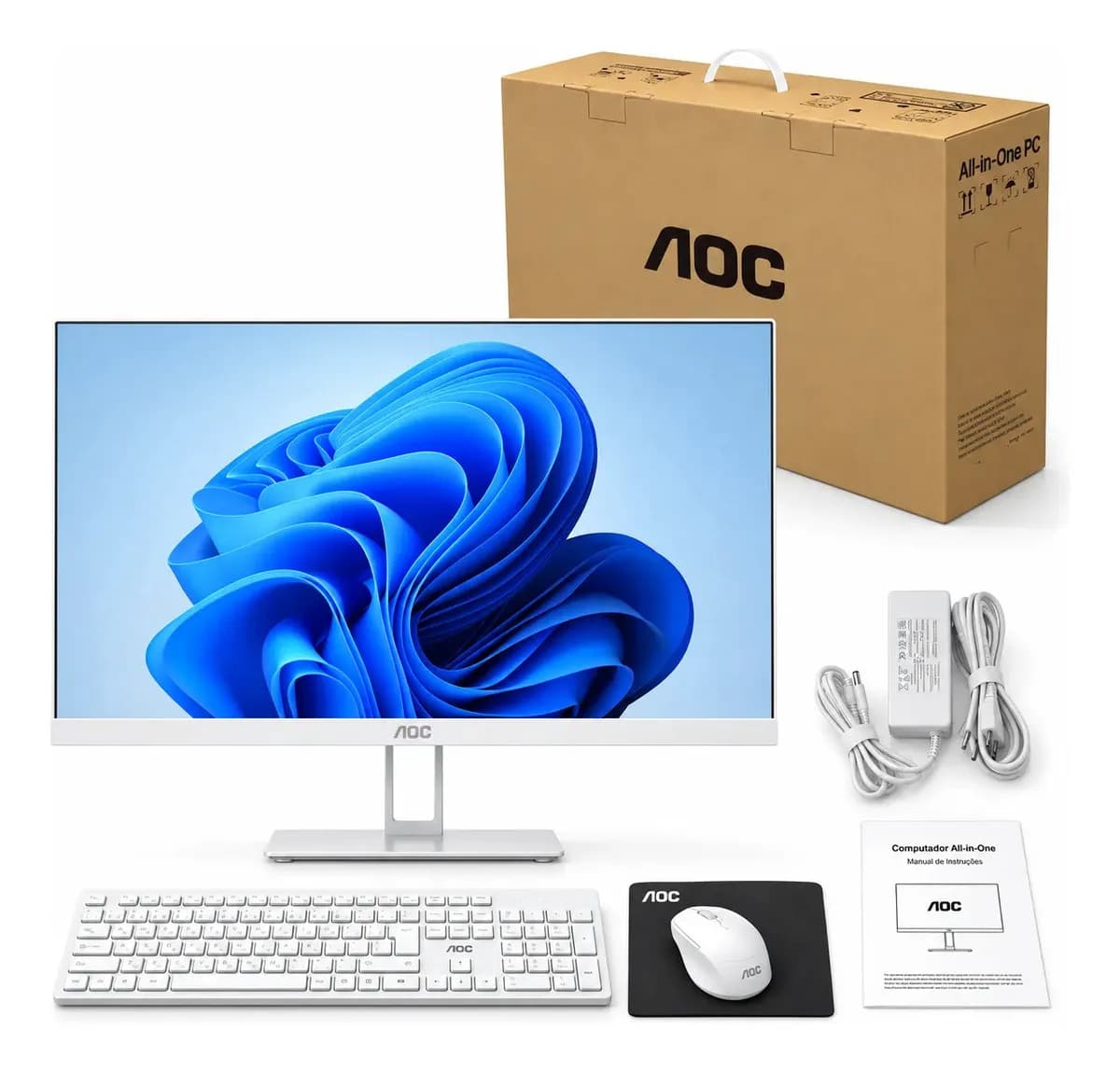 Computador All In One Aoc Intel I5 23.8" Ddr3 Ssd Teclado Mouse — imagem 6