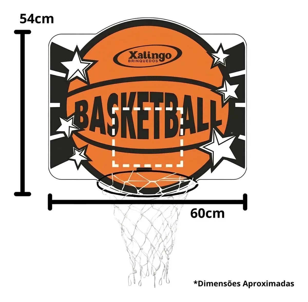 Cesta De Basquete Tabela Madeira Esporte — imagem 5