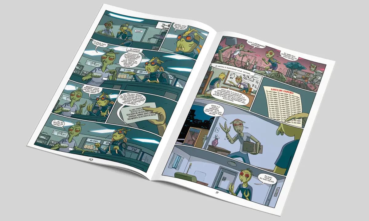 Rick and Morty Revista em Quadrinhos Edição 02 - (Editado(es) por) On Line Editora - On Line Editora - Capa Mole — imagem 3