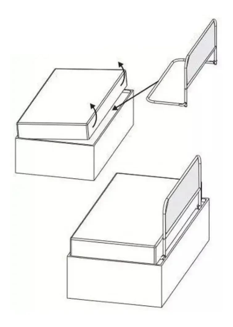 Grade De Cama Box Master Medidas 120 X 54 Branca Ninos Branco Lisa — imagem 3