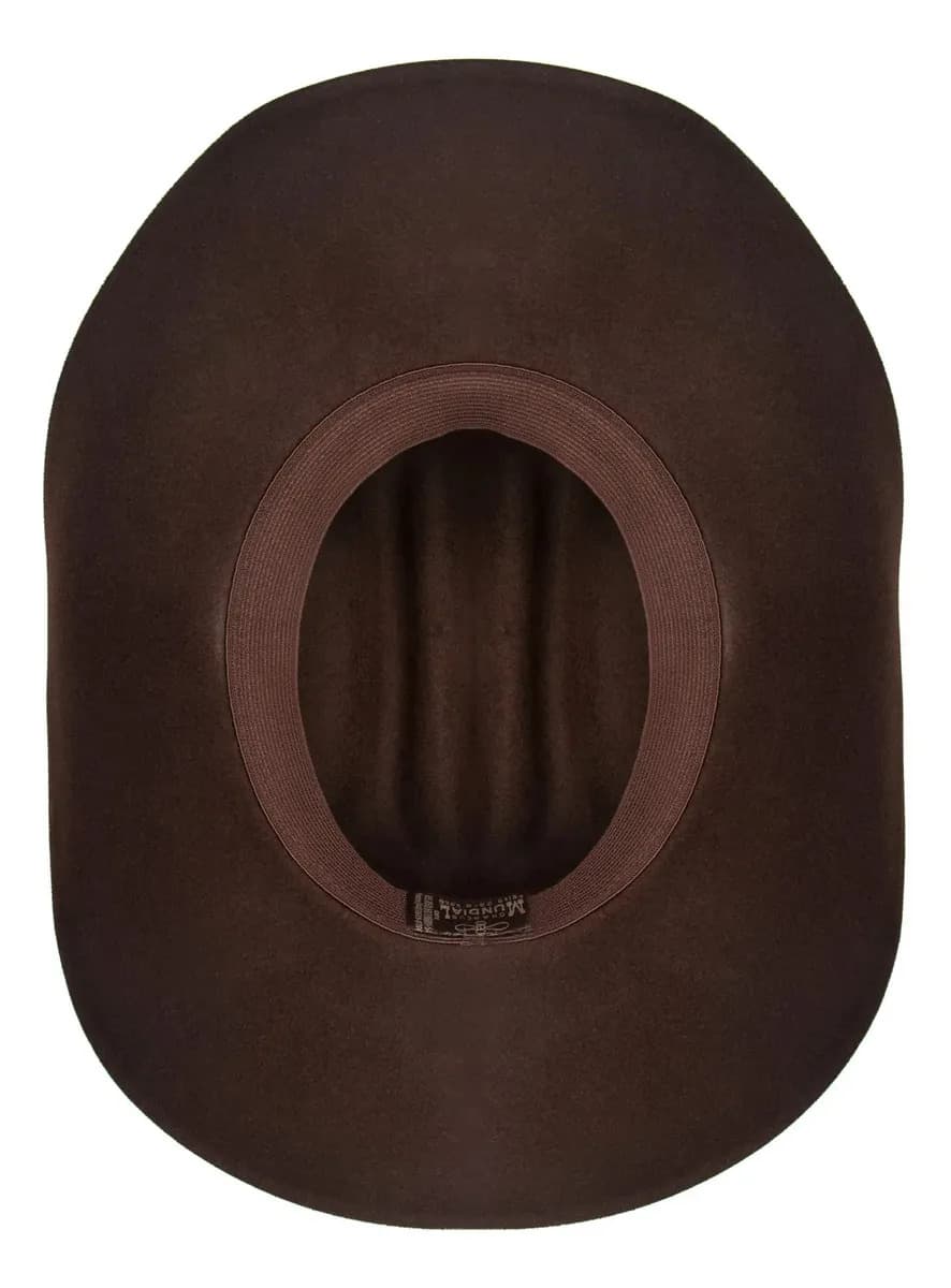 Chapéu Mundial Aveludado Cowboy Perfeito Para Rodeo Cor Marrom Tamanho P — imagem 6