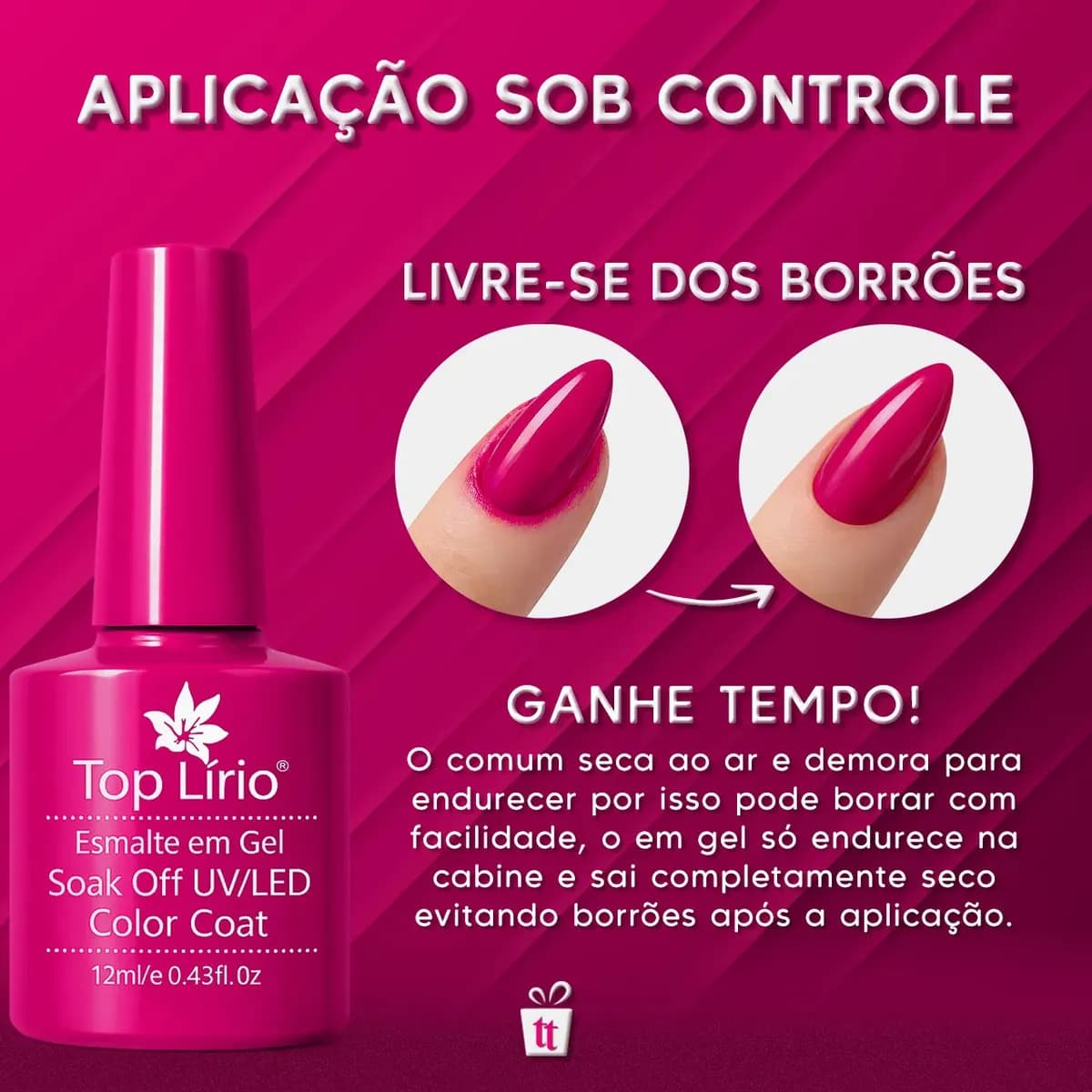 Kit 10 Esmaltes Unha Gel Polygel Manicure Pedicure — imagem 3