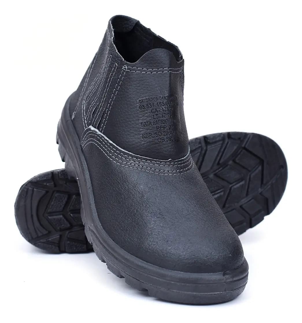 Bota Para Trabalho Segurança Vulcaflex Adultos Masculino Liso — imagem 4