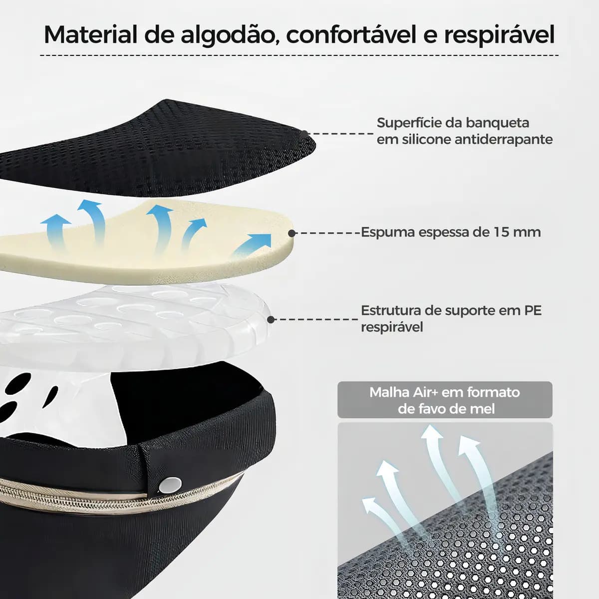 Bolsa Canguru Ergonômico Bebê 3 Em 1 Hygge Moments Cor Preto — imagem 4