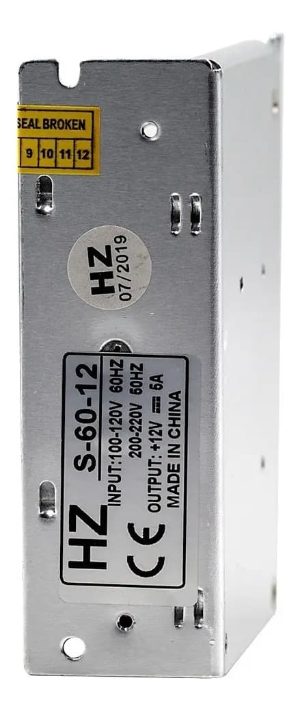 Fonte Colméia Chaveada 12V 5A 60W Bivolt Haiz para Led Som CFTV Câmeras — imagem 4