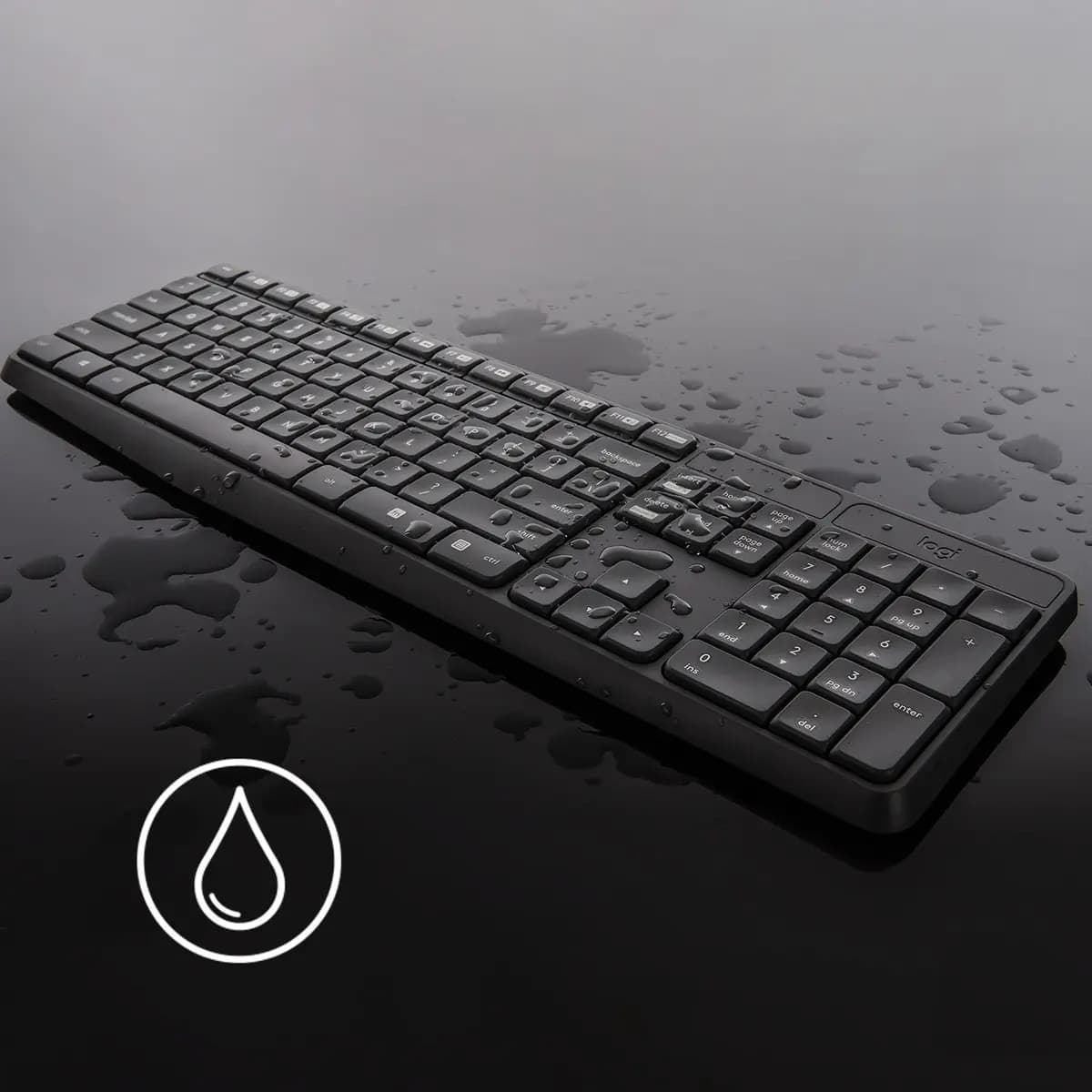 Logitech Mk235 ABNT2 Português Teclado E Mouse Grafite Preto — imagem 6
