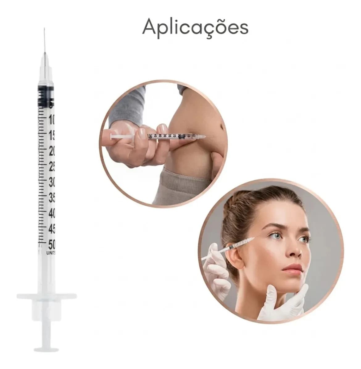 Kit 30 Seringas Insulina 0,5ml C/agulha Fixa 8mm X0,30m Sr 0.5 Ml — imagem 6