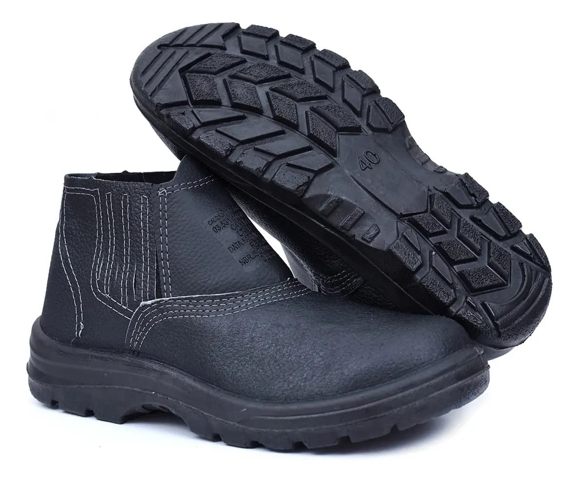 Bota Para Trabalho Segurança Vulcaflex Adultos Masculino Liso — imagem 3