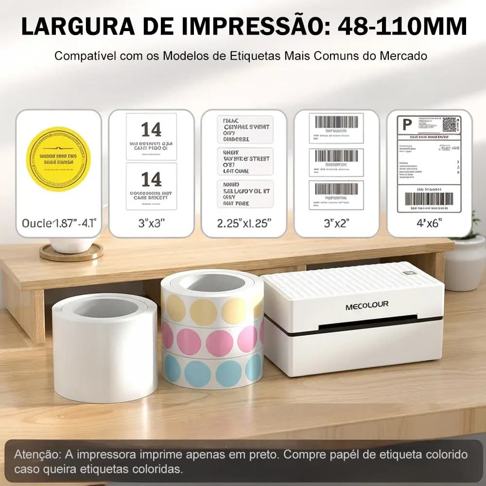Impressora Térmica Mecolour GD41 Impressora De Etiquetas Bluetooth Impressora Etiquetadora Portatil Logística — imagem 5