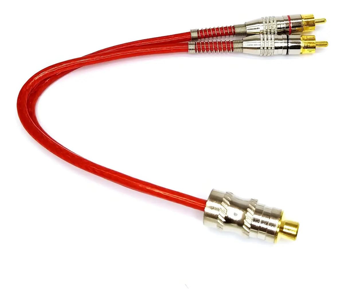 Cabo Y Rca Blindado Techone Svart - 2 Machos 1 Femea — imagem 5