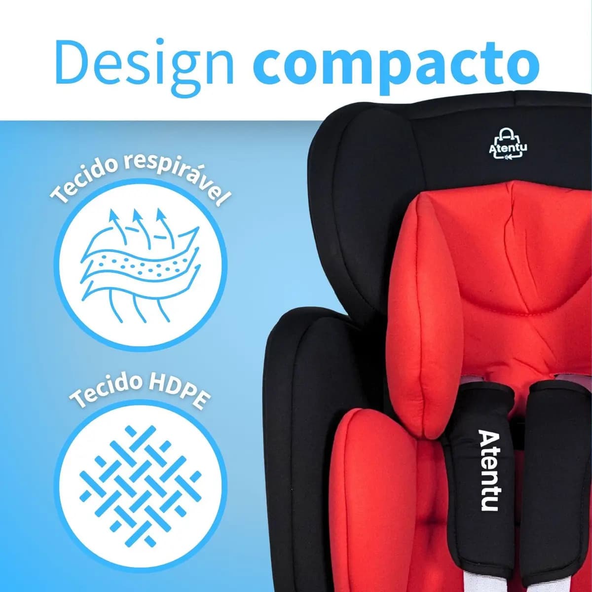 Cadeirinha Infantil Para Carro 9-36kg Passeio Com Segurança Cadeirinha Infantil Vermelho — imagem 6
