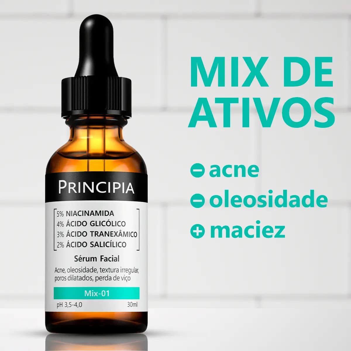Sérum Facial Principia Mix-01 Uso Noturno Para Todos os Tipos de Pele — imagem 3