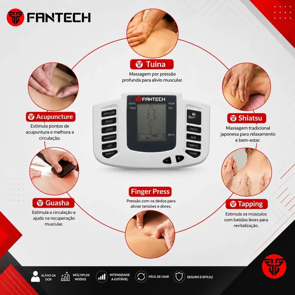 Aparelho De Choque Estimulador Terapia Ocupacional Fisioterapia Fantech — imagem 4